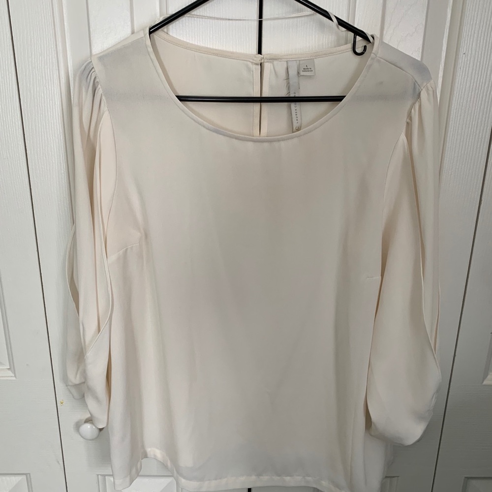 LC Lauren Conrad Bow Sleeve Blouse
